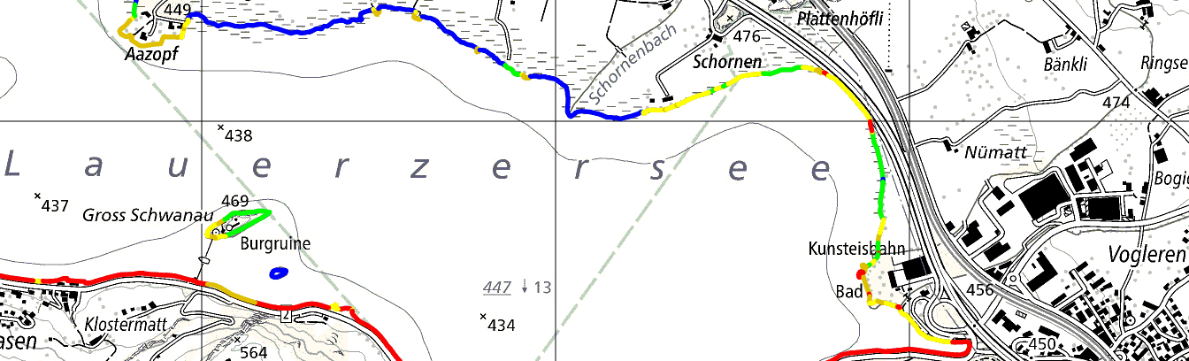 Planung der Revitalisierungen von Seeufern